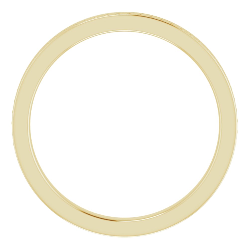 14K Yellow Gold Stackable Bead Ring