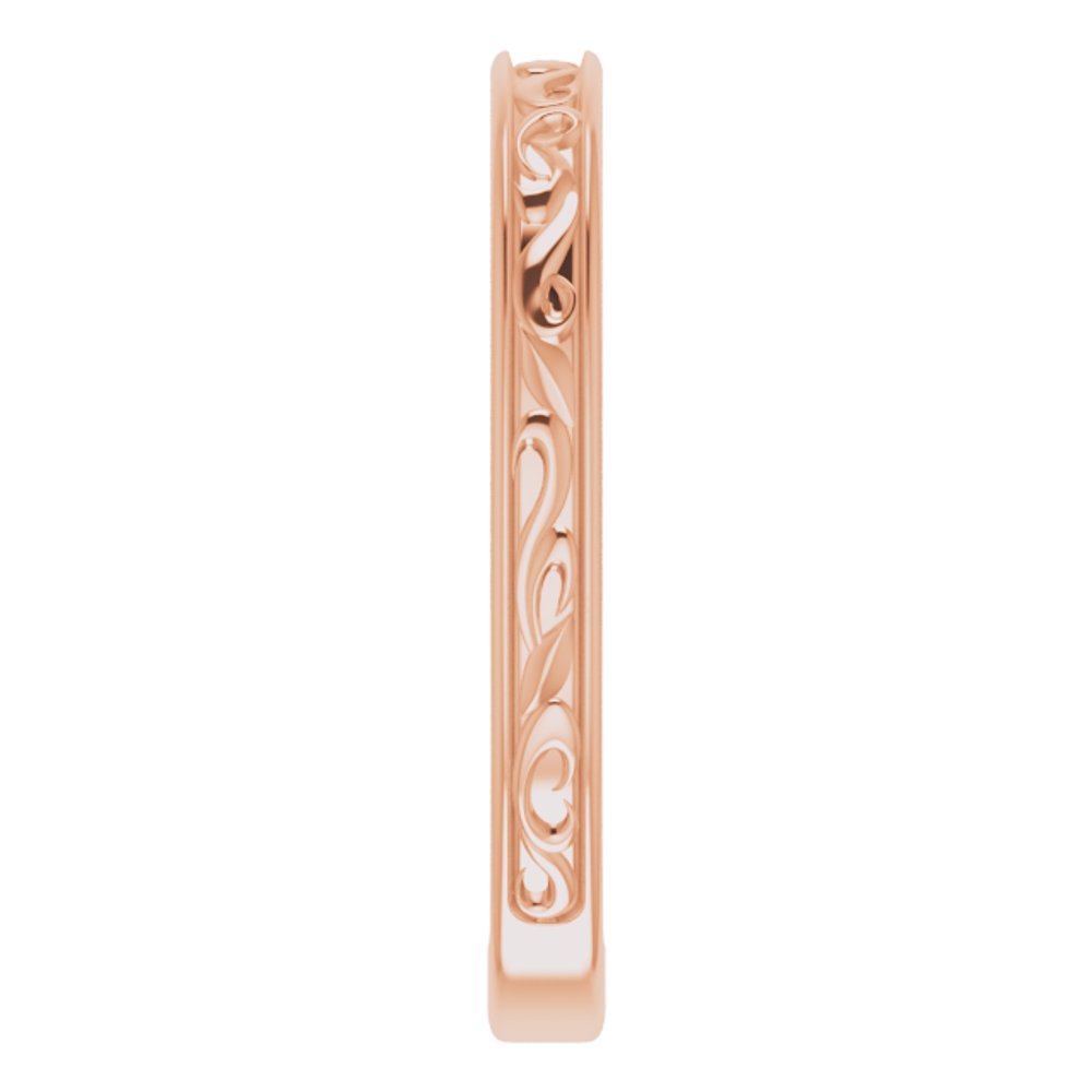 14K Yellow Gold Vintage-Inspired Band