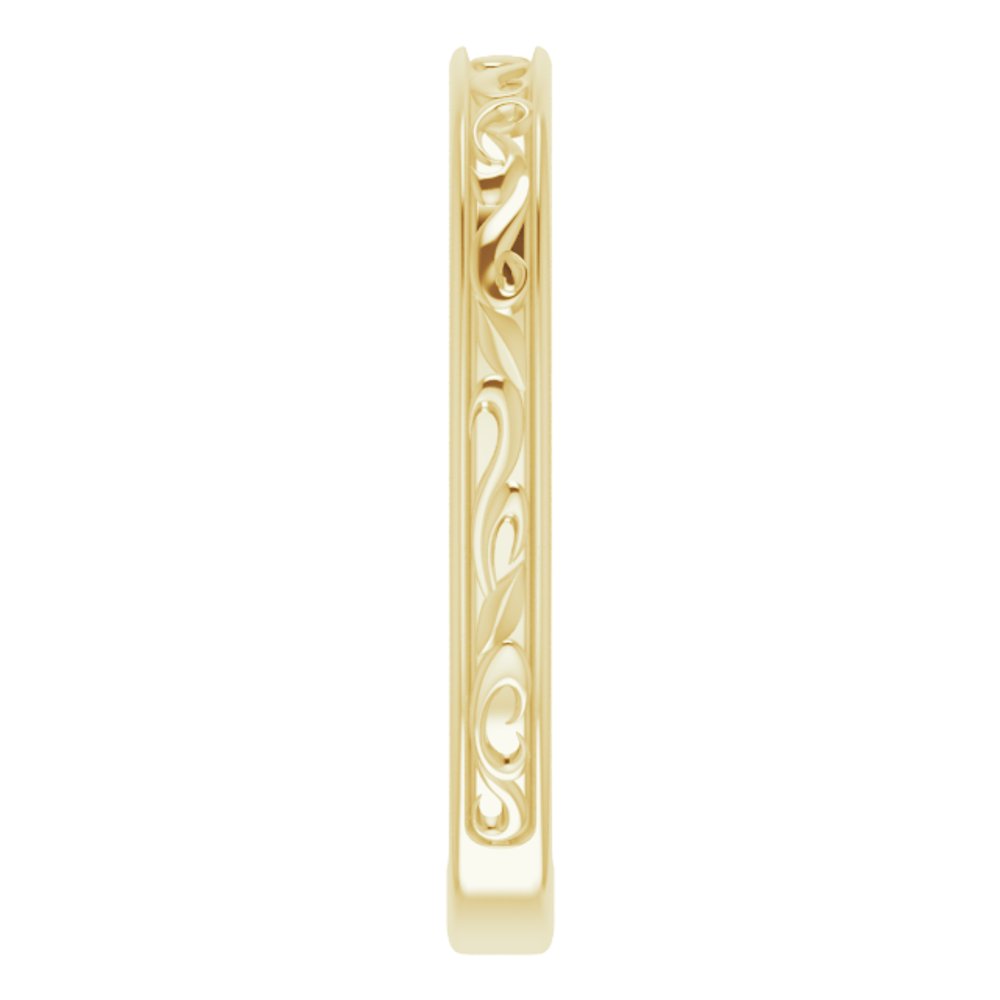 14K Yellow Gold Vintage-Inspired Band