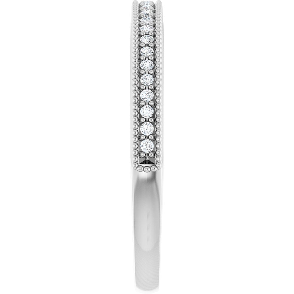 Platinum 1/10 CTW Natural Diamond Anniversary Band
