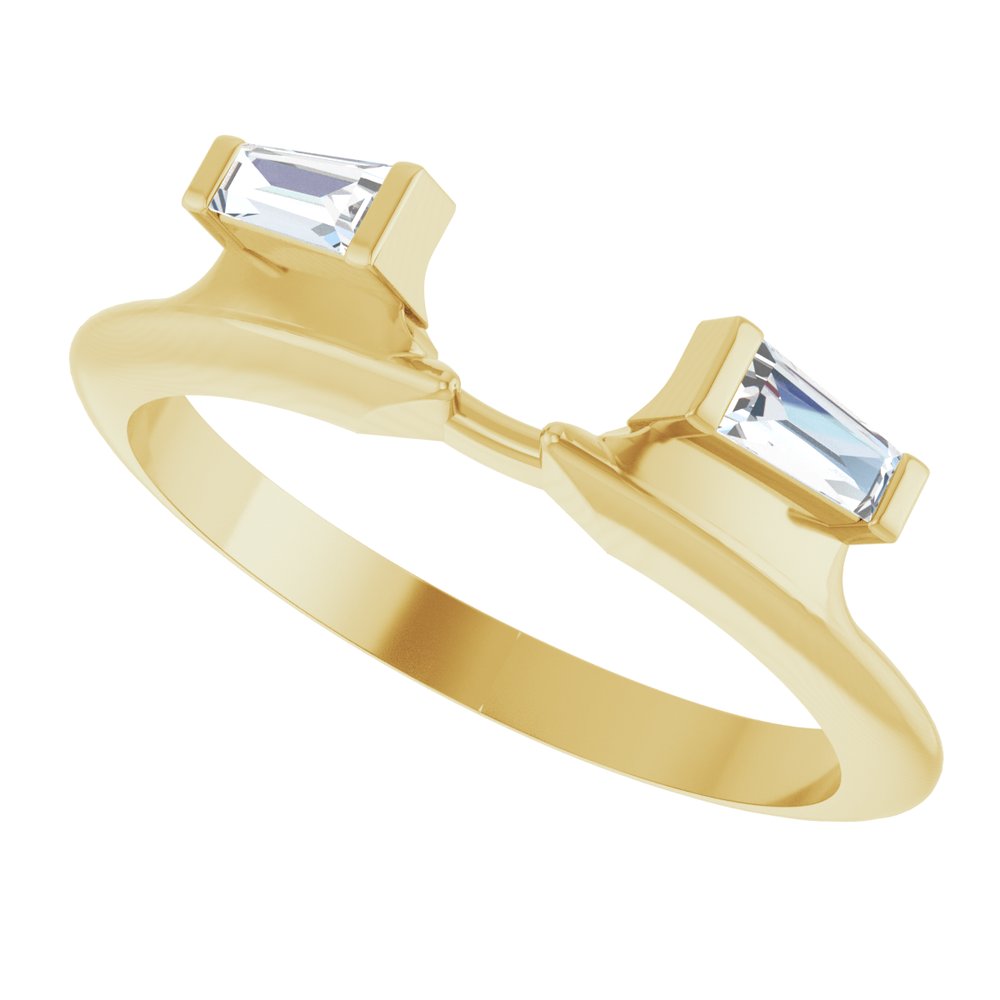 14K Yellow Gold 1/5 CTW Natural Diamond Wrap-Style Enhancer