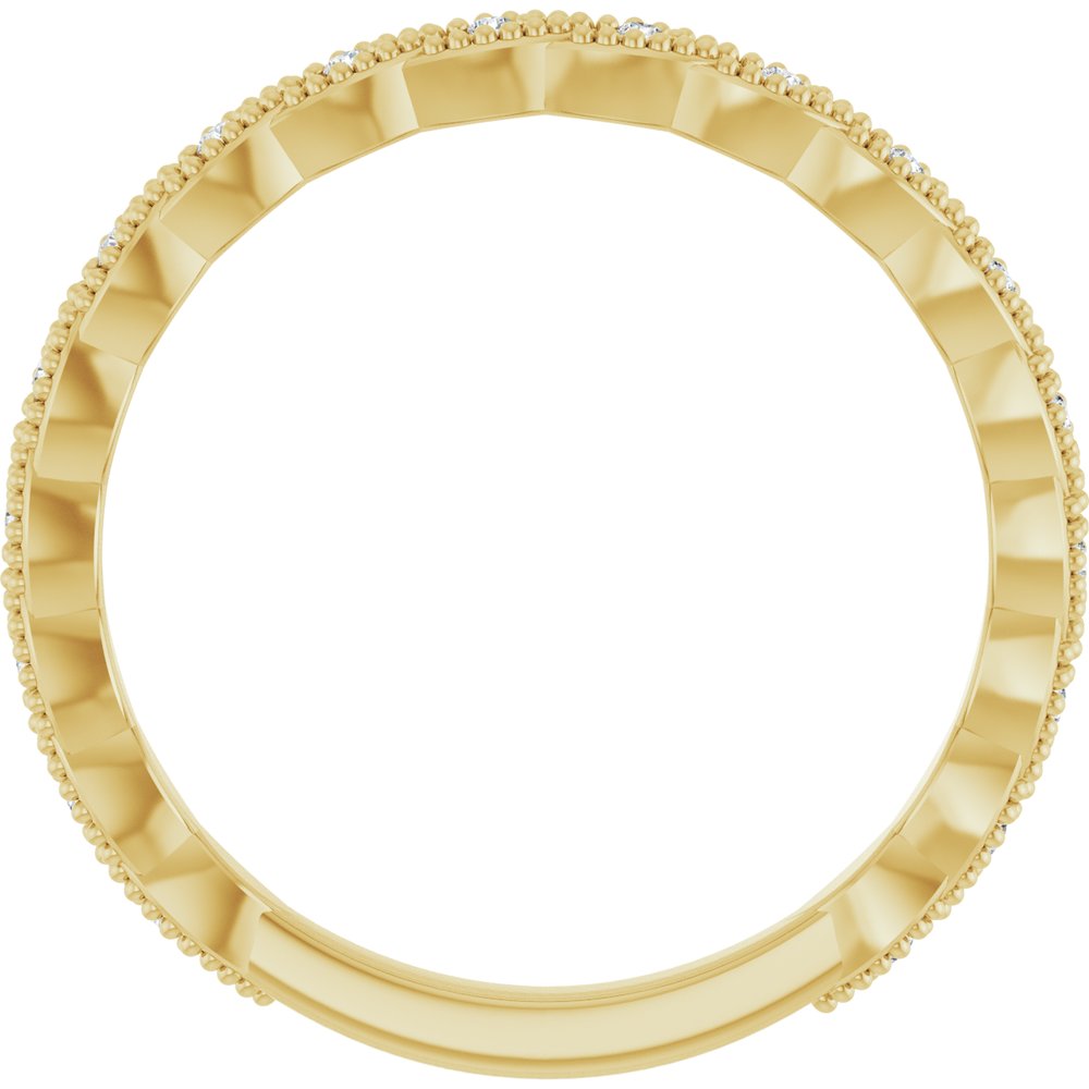 14K Yellow .07 CTW Natural Diamond Anniversary Band