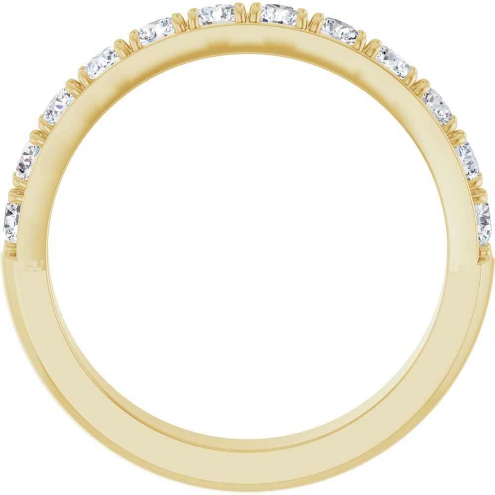 14K Yellow 3/4 CTW Natural Diamond Anniversary Band