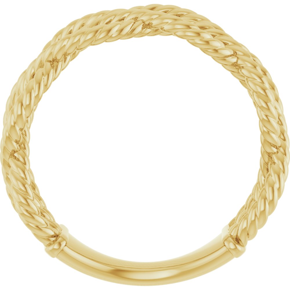 14K Yellow Rope Ring