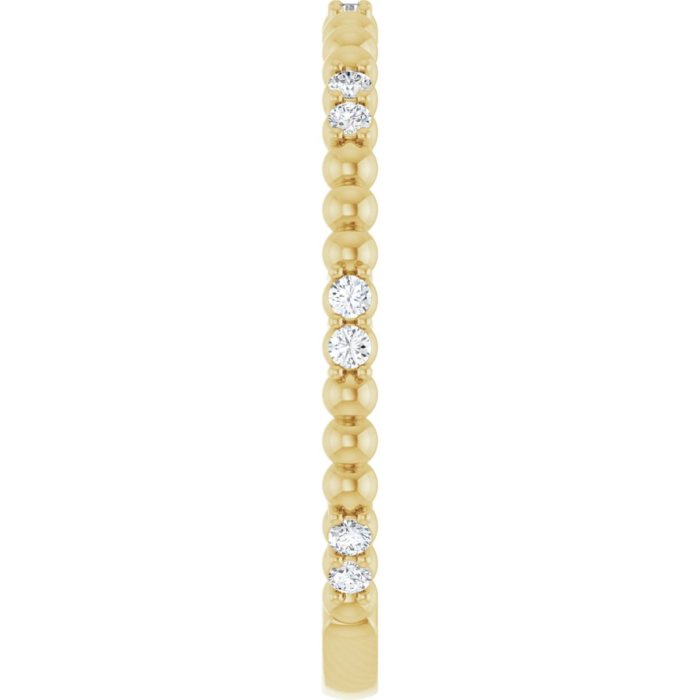 14K Yellow 1/8 CTW Natural Diamond Anniversary Band