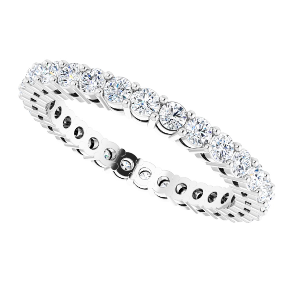 14K White Gold 9/10 CTW Lab-Grown Diamond Eternity Band