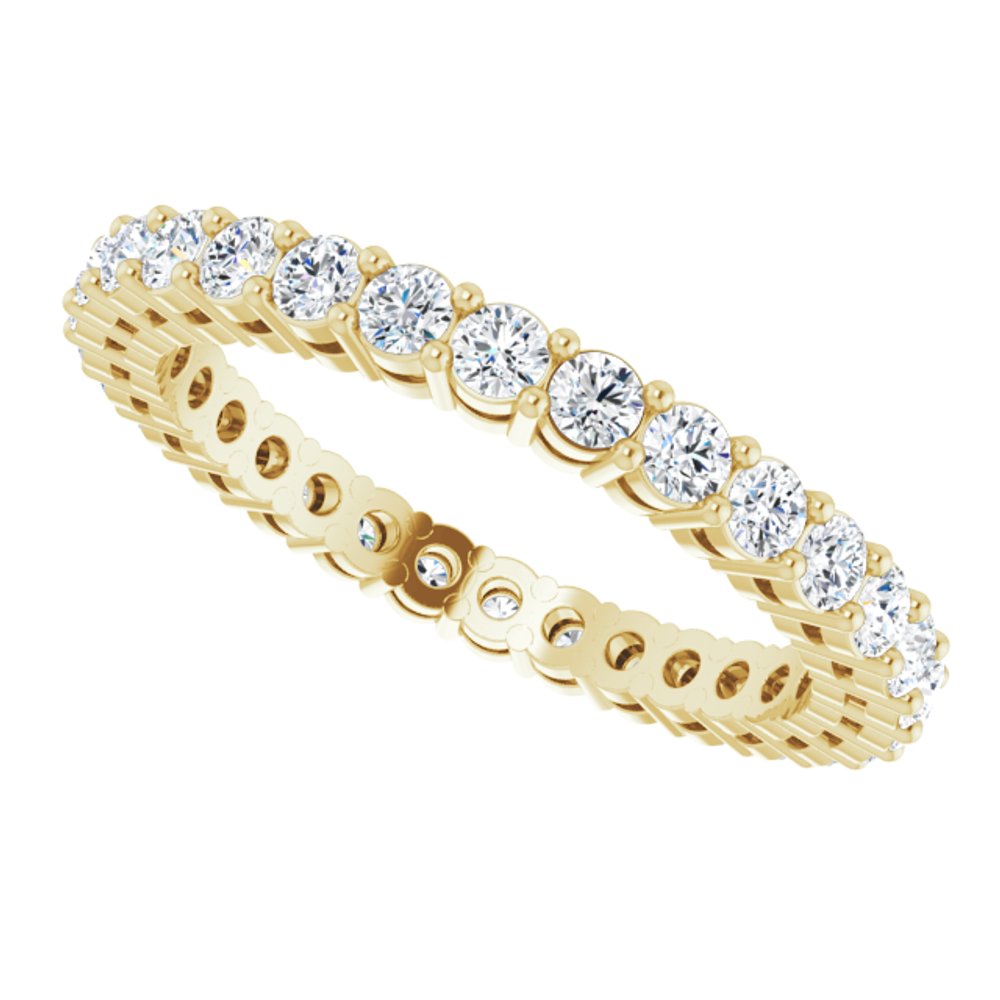 14K Yellow 9/10 CTW Natural Diamond Eternity Band