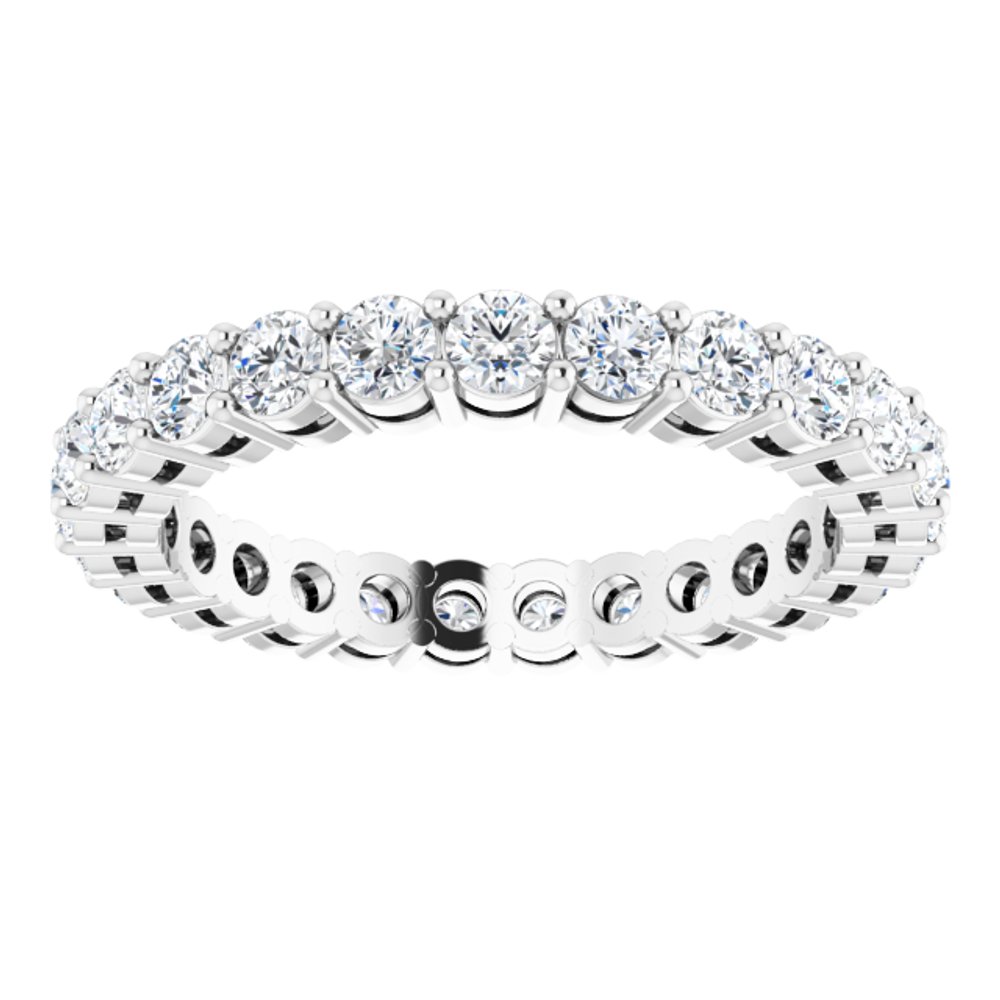 14K White Gold 1 1/2 CTW Lab-Grown Diamond Eternity Band Size 6.5