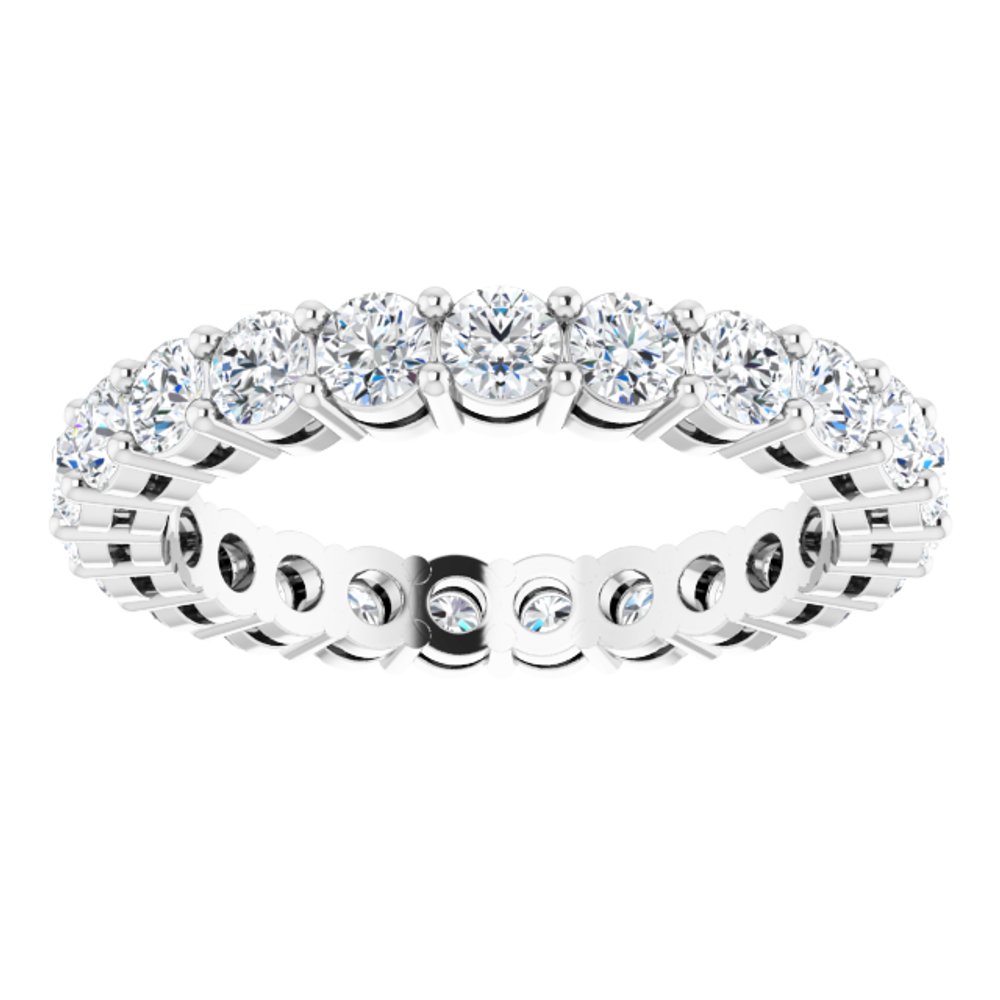 14K White Gold 1 7/8 CTW Lab-Grown Diamond Eternity Band Size 6.5
