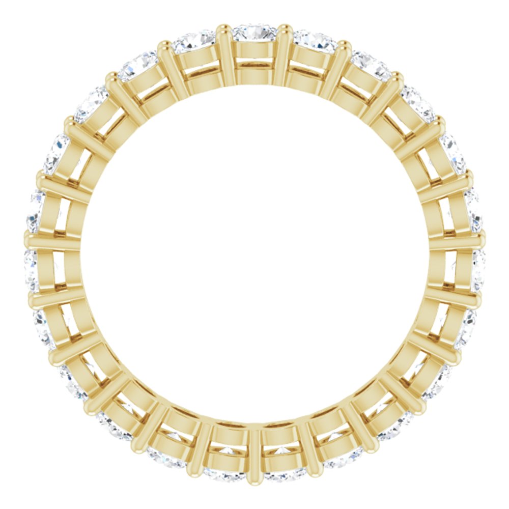 14K Yellow Gold 1 7/8 CTW Lab-Grown Diamond Eternity Band Size 6.5