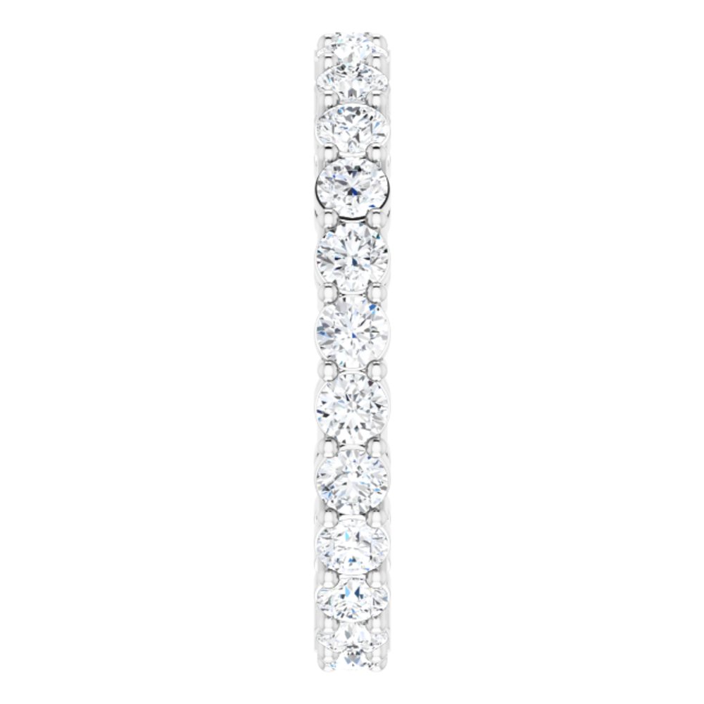 14K White Gold 1 1/2 CTW Lab-Grown Diamond Eternity Band Size 6.5