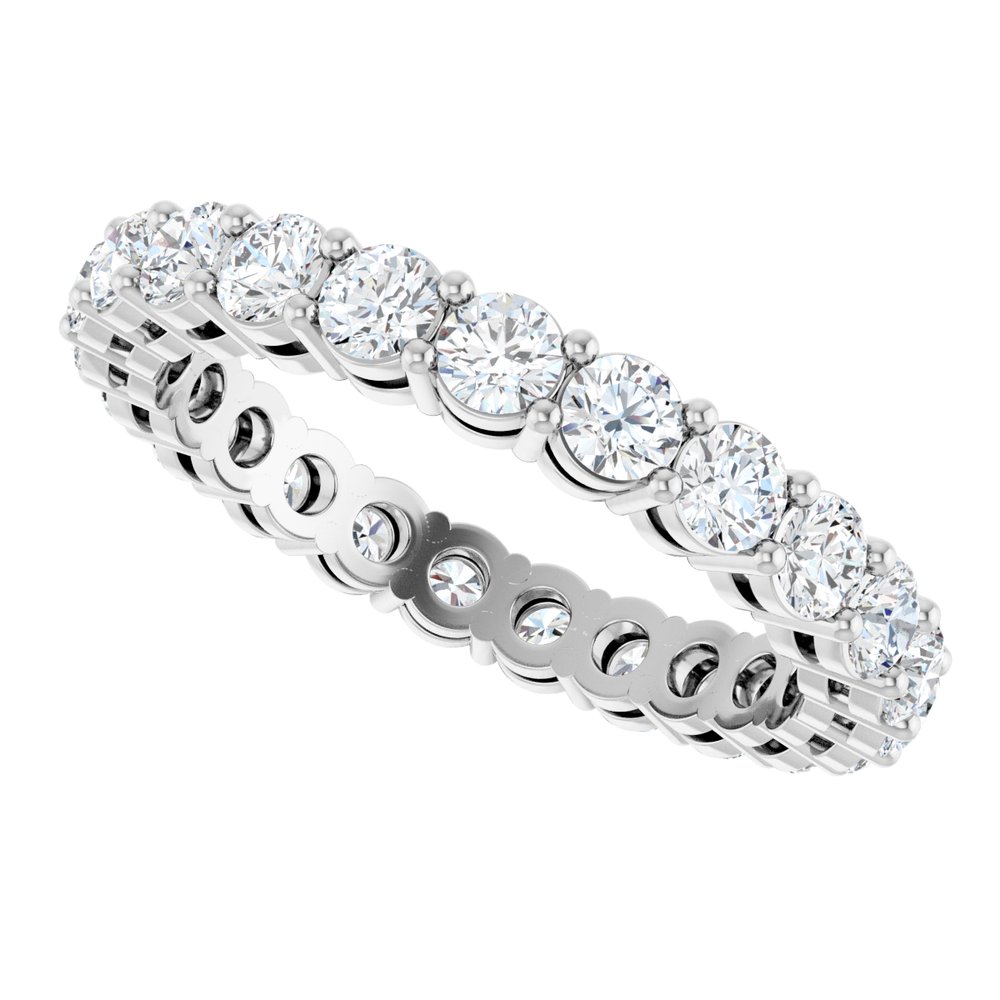 14K White Gold 1 7/8 CTW Lab-Grown Diamond Eternity Band Size 7
