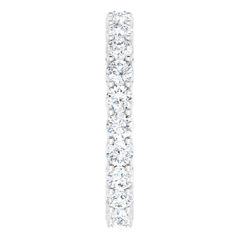 14K White Gold 1 7/8 CTW Lab-Grown Diamond Eternity Band Size 6.5