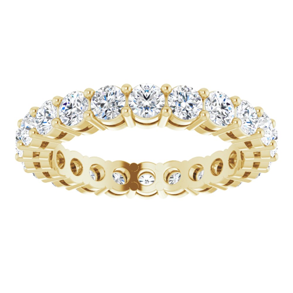14K Yellow Gold 1 3/4 CTW Lab-Grown Diamond Eternity Band Size 5.5