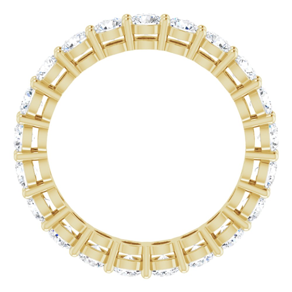 14K Yellow Gold 2 CTW Natural Diamond Eternity Band Size 5.5