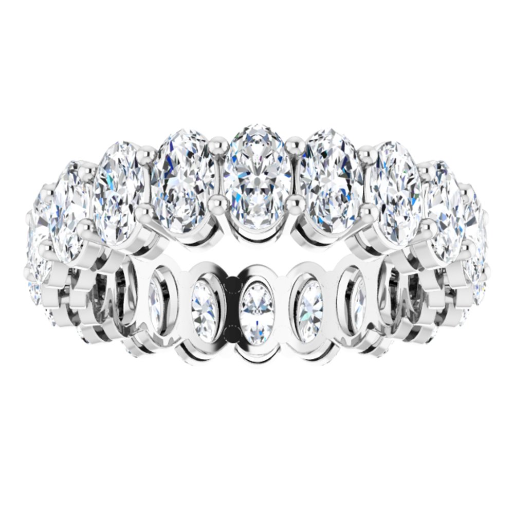 14K White Gold 3 5/8 CTW Lab-Grown Diamond Eternity Band