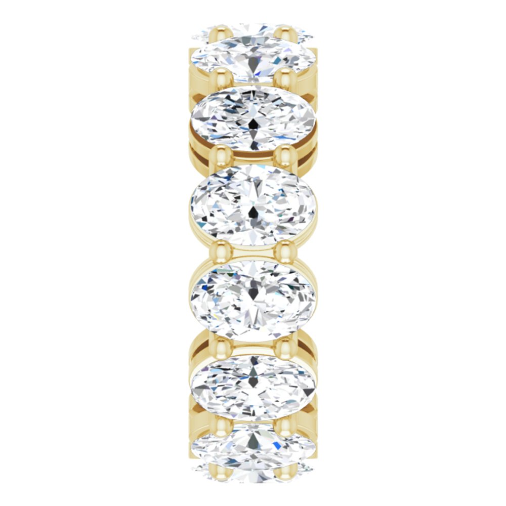 14K Yellow Gold 5 1/5 CTW Lab-Grown Diamond Eternity Band
