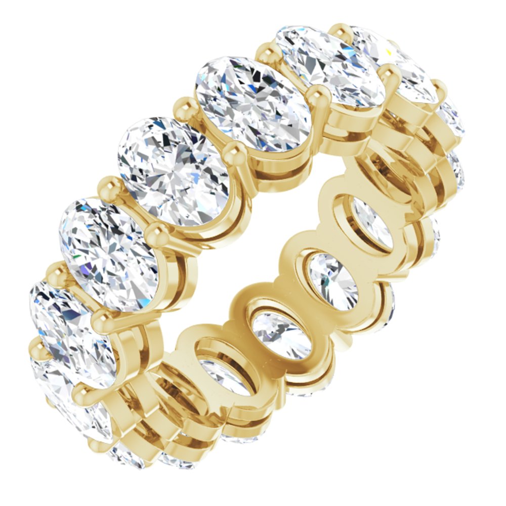 14K Yellow Gold 5 1/2 CTW Lab-Grown Diamond Eternity Band