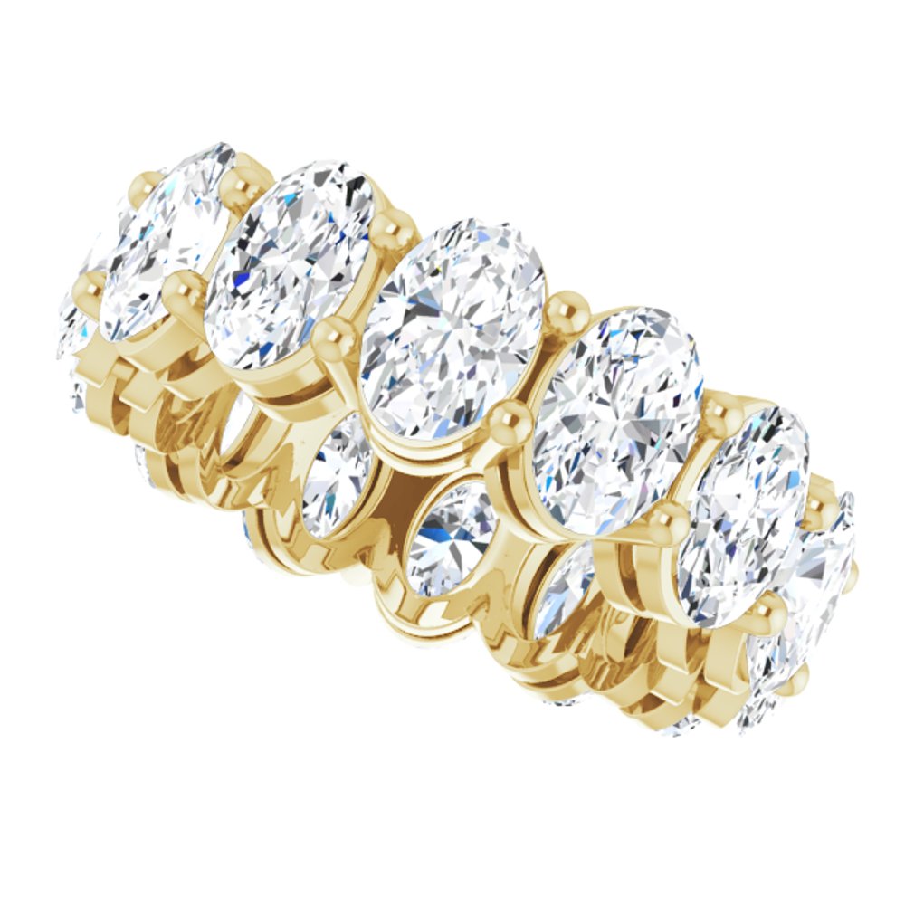 14K Yellow Gold 5 1/5 CTW Lab-Grown Diamond Eternity Band