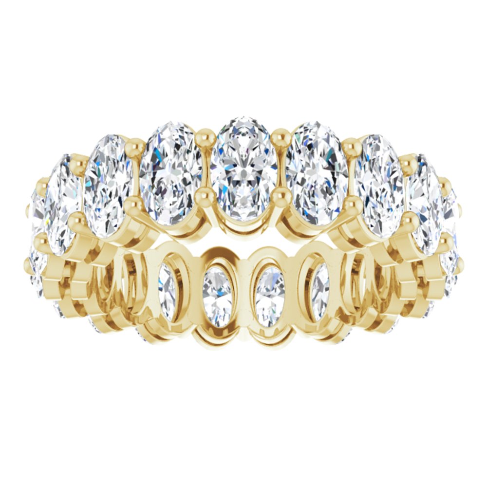 14K Yellow Gold 3 3/8 CTW Lab-Grown Diamond Eternity Band