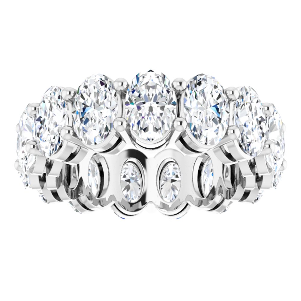 14K White Gold 5 1/2 CTW Lab-Grown Diamond Eternity Band