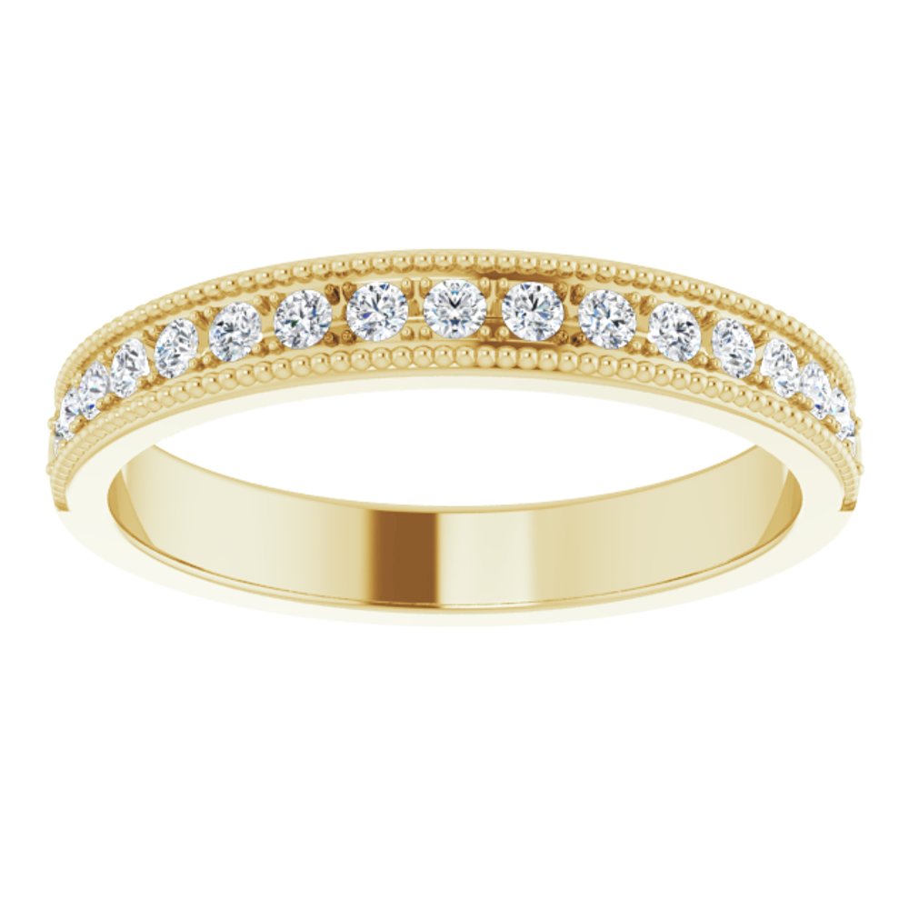 14K Yellow Gold 1/5 CTW Natural Diamond Anniversary Band