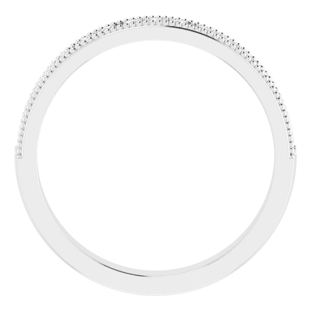 14K White Gold 1/5 CTW Natural Diamond Anniversary Band