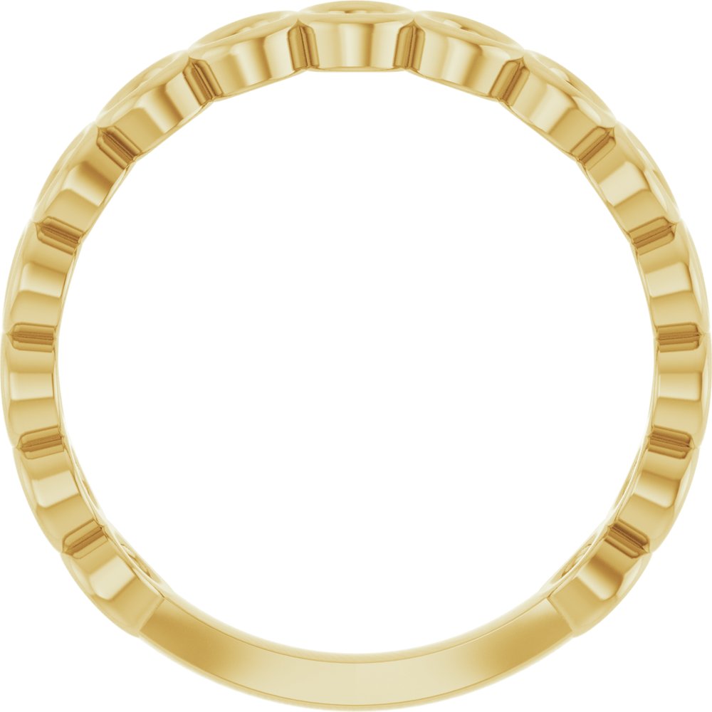 14K Yellow Stackable Ring