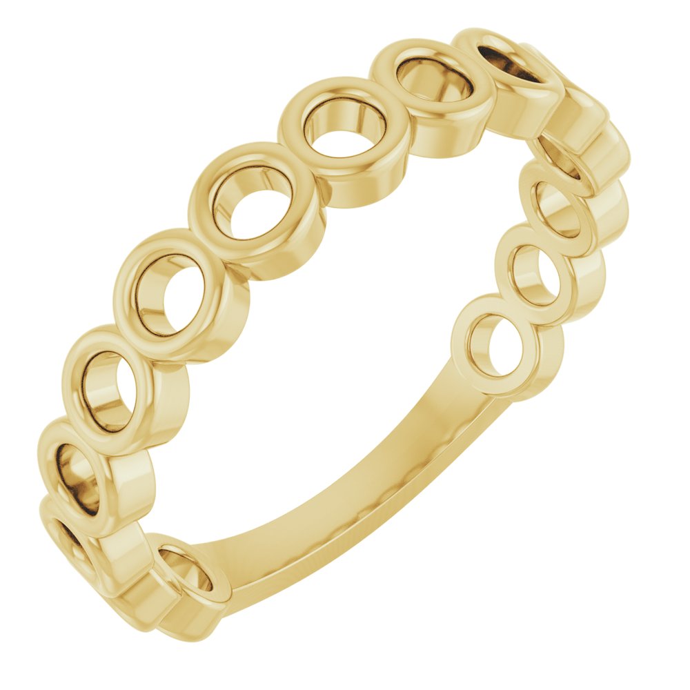 14K Yellow Stackable Ring