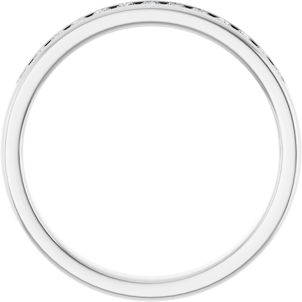 Platinum 3/8 CTW Lab-Grown Diamond Band