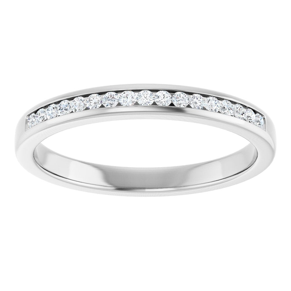 14K White Gold 1/4 CTW Lab-Grown Diamond Channel-Set Band