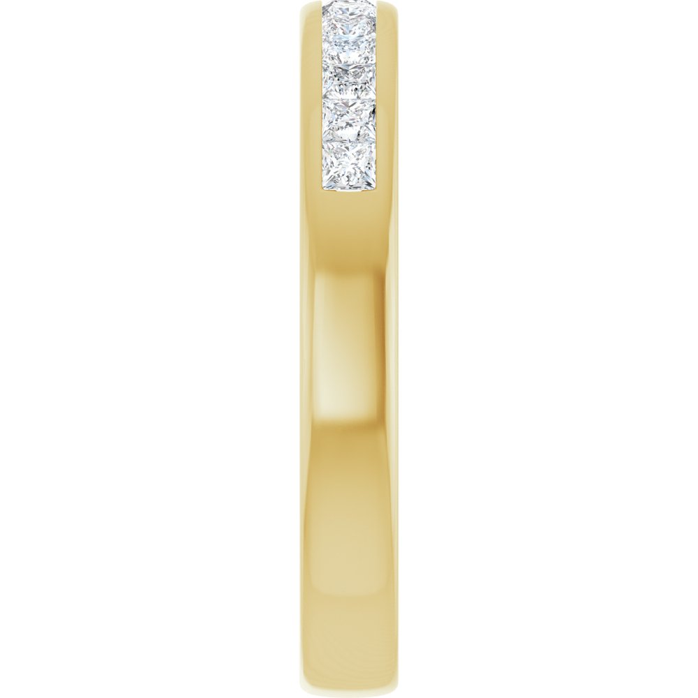 14K Yellow 5/8 CTW Natural Diamond Band