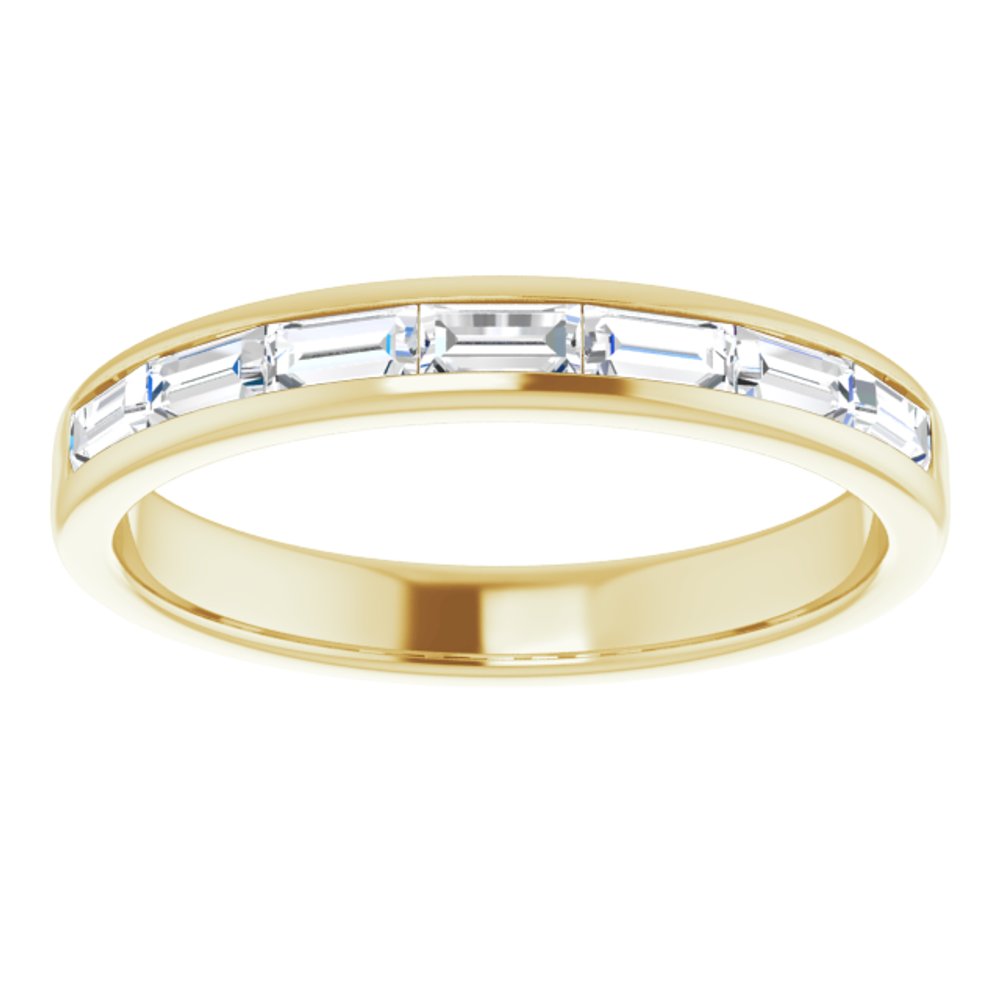 14K Yellow Gold 3/4 CTW Lab-Grown Diamond Band