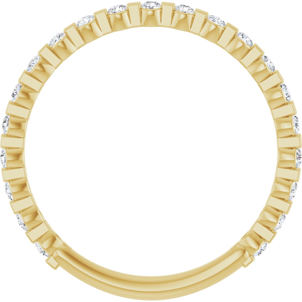 14K Yellow Gold 1/4 CTW Natural Diamond Anniversary Band