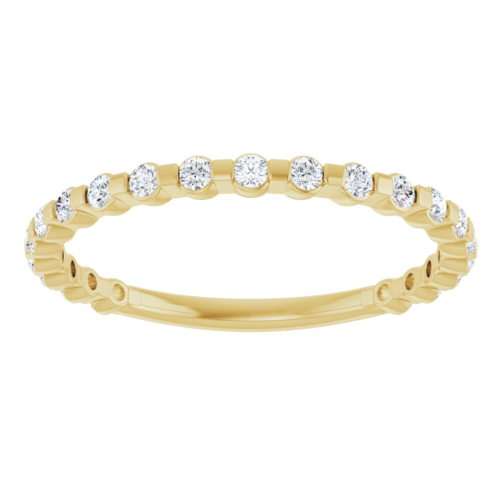 14K Yellow Gold 1/4 CTW Natural Diamond Anniversary Band