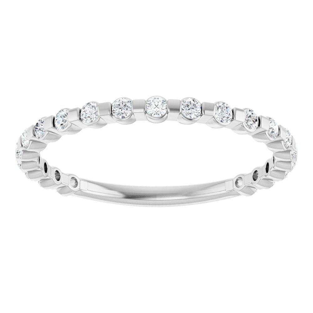 14K White Gold 1/4 CTW Natural Diamond Anniversary Band