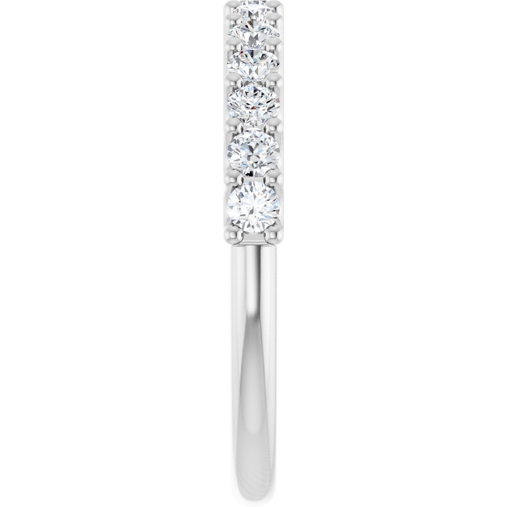 14K White 5/8 CTW Lab-Grown Diamond Anniversary Band