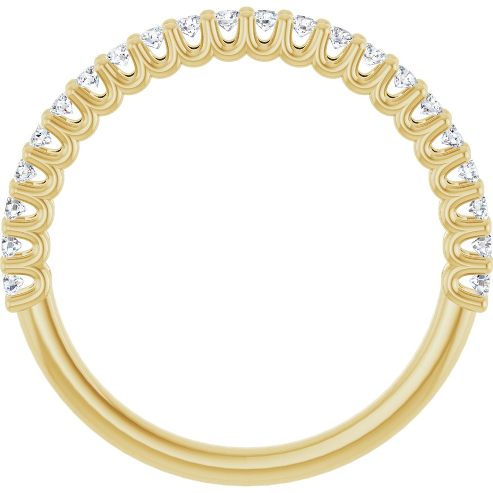14K Yellow 1/3 CTW Lab-Grown Diamond Anniversary Band