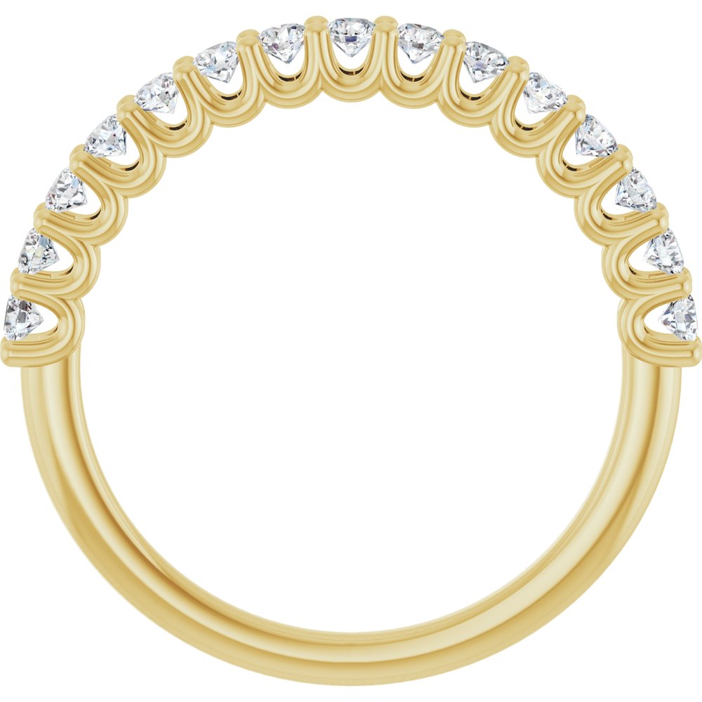14K Yellow 3/8 CTW Natural Diamond Anniversary Band