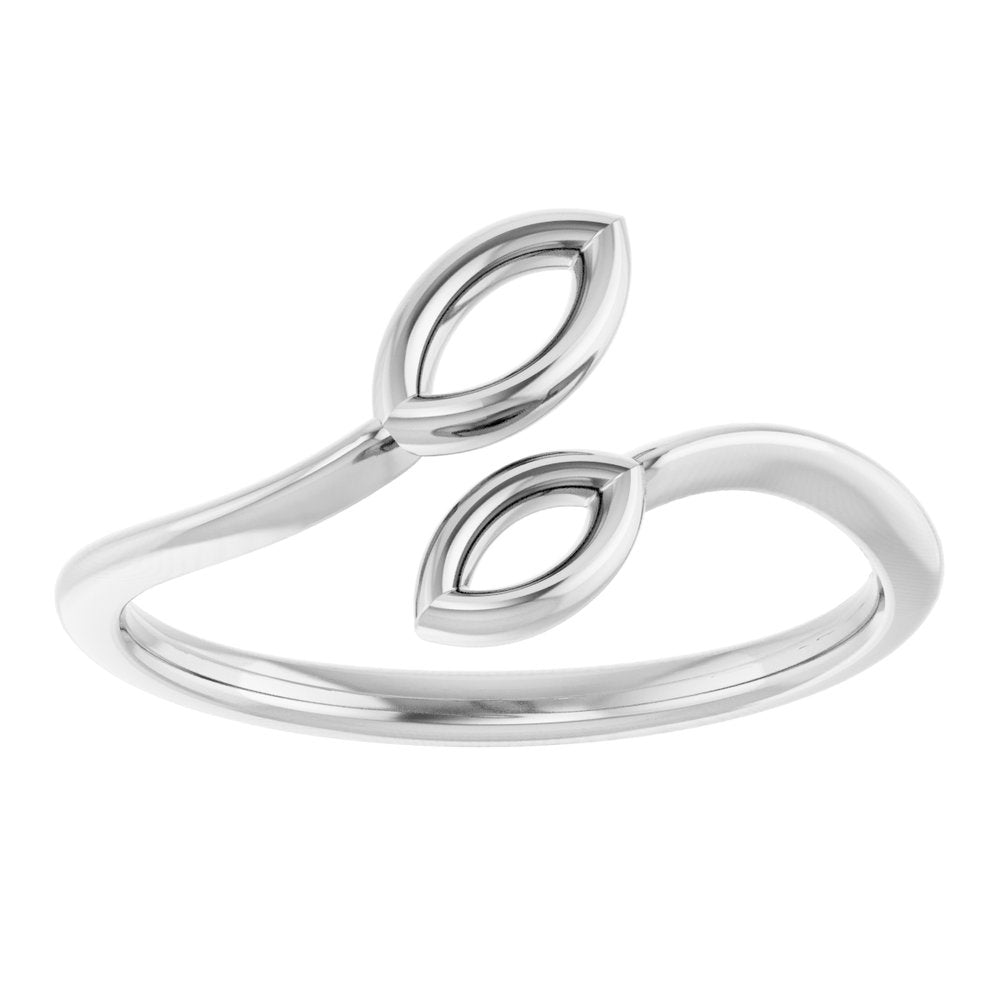 Sterling Silver Marquise Bypass Ring