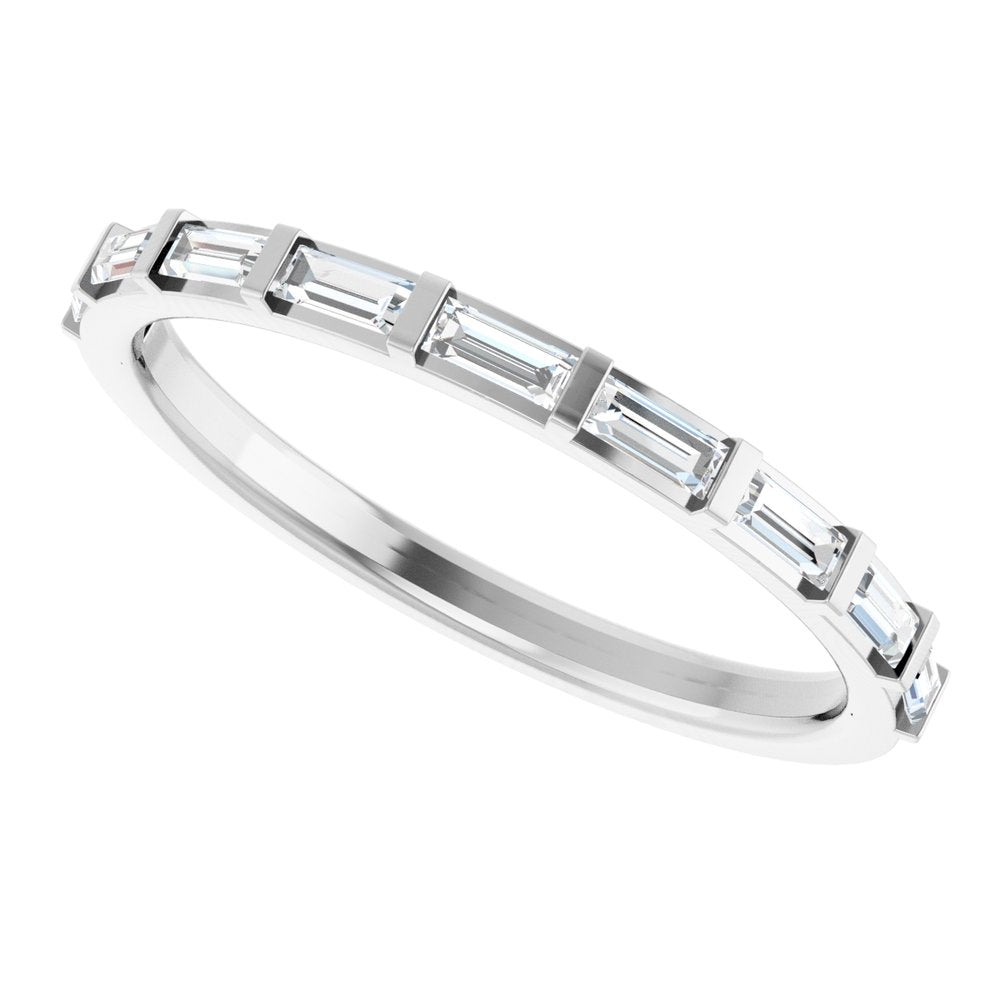 14K White 1/4 CTW Lab-Grown Diamond Anniversary Band