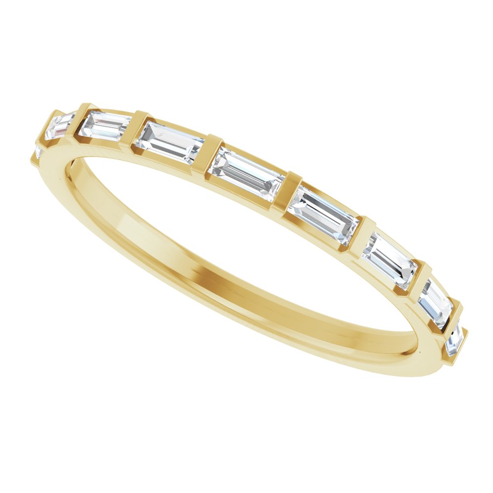 14K Yellow 1/4 CTW Lab-Grown Diamond Anniversary Band