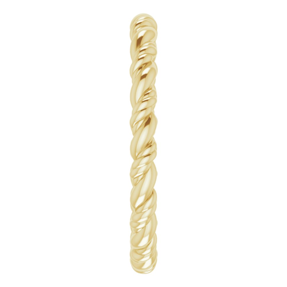 14K Yellow Gold Rope Band Size 5