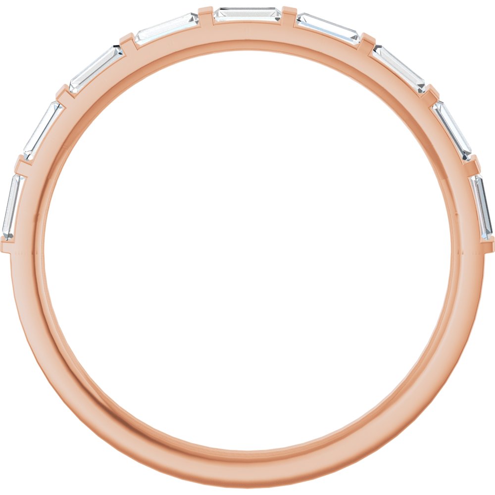 14K Rose 1/4 CTW Natural Diamond Anniversary Band