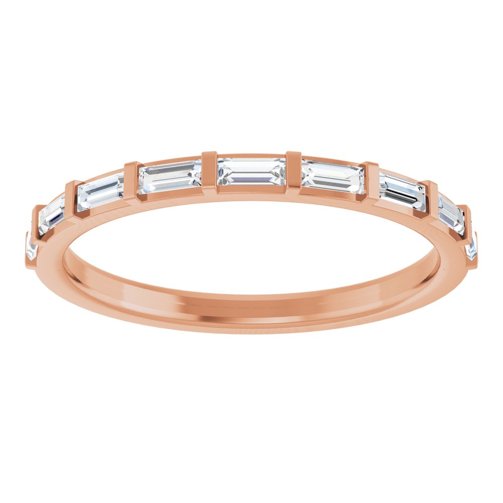 14K Rose 1/4 CTW Lab-Grown Diamond Anniversary Band