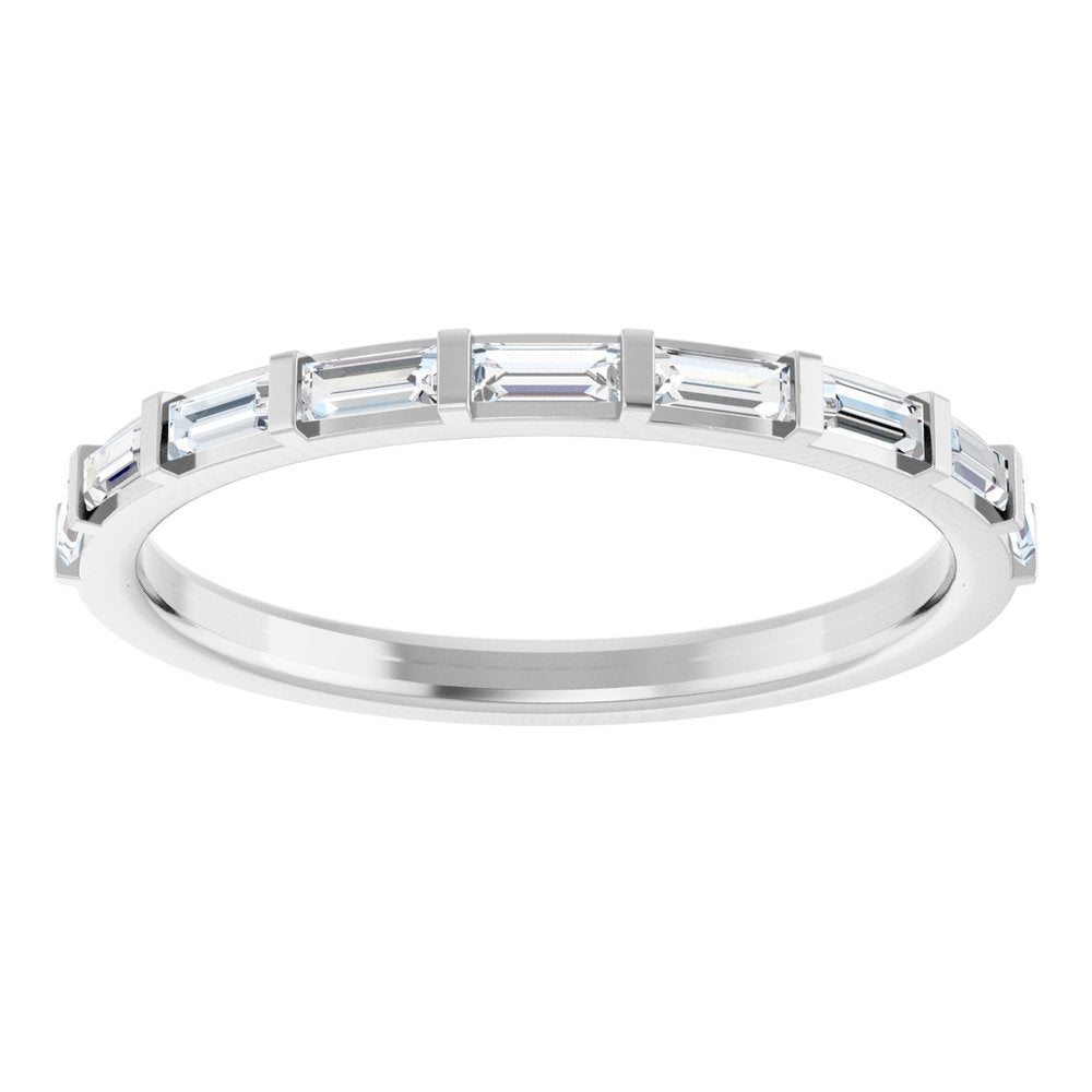 Platinum 1/4 CTW Natural Diamond Anniversary Band