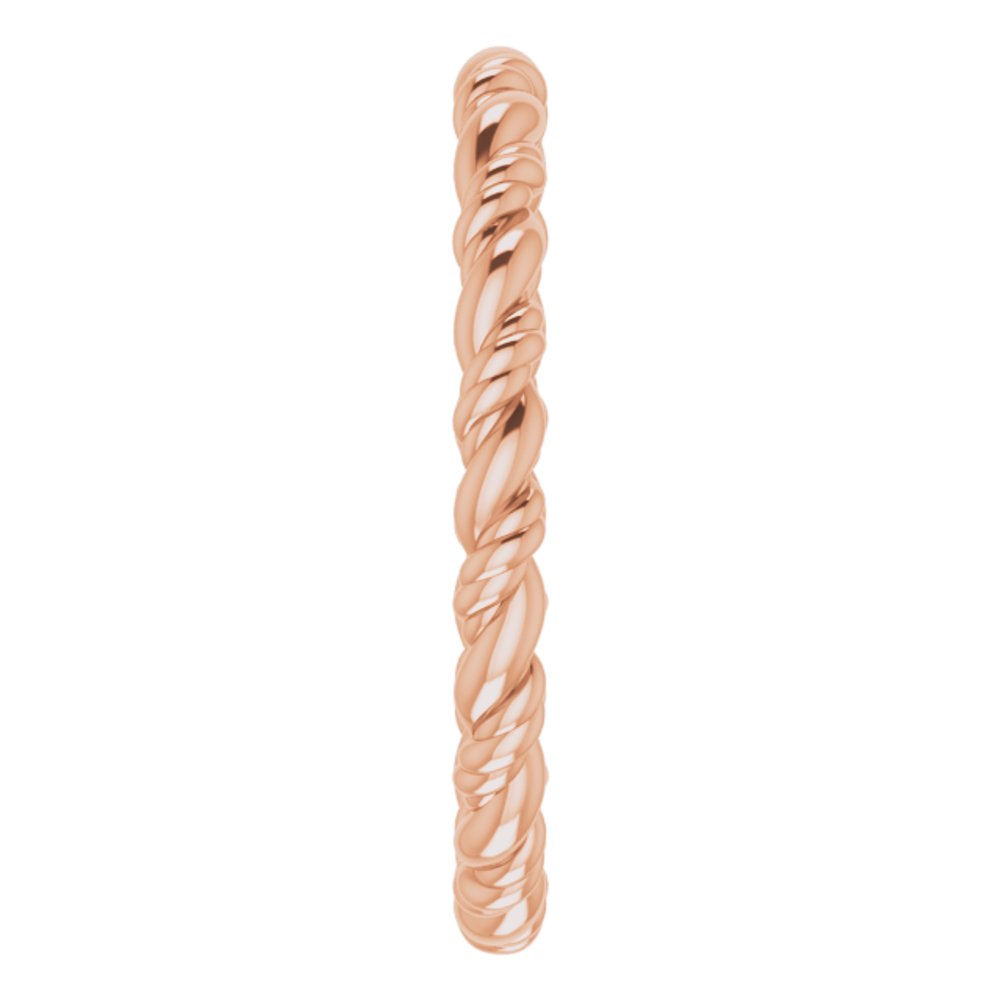 14K Rose Rope Band