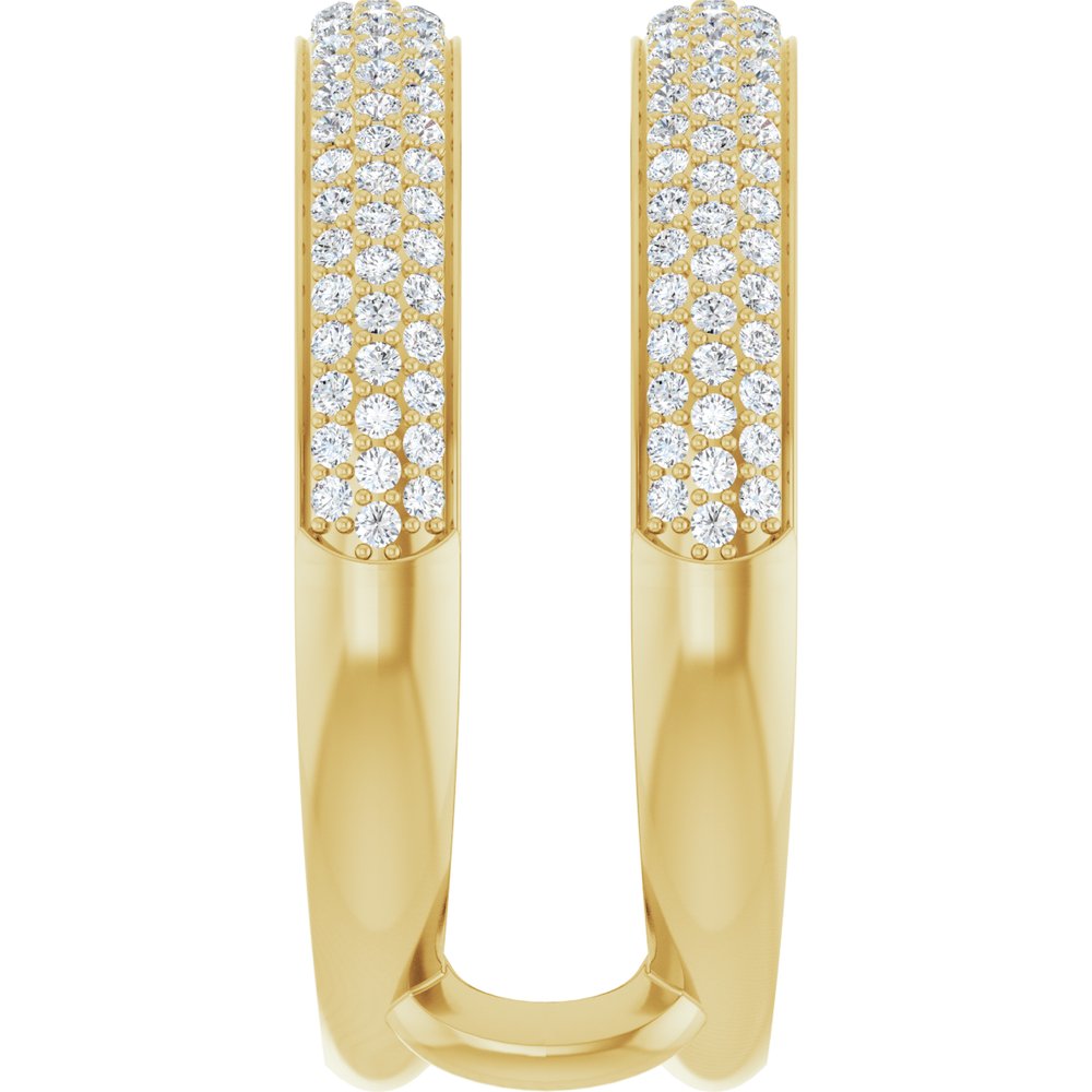 14K Yellow Gold 1/2 CTW Natural Diamond Ring Guard