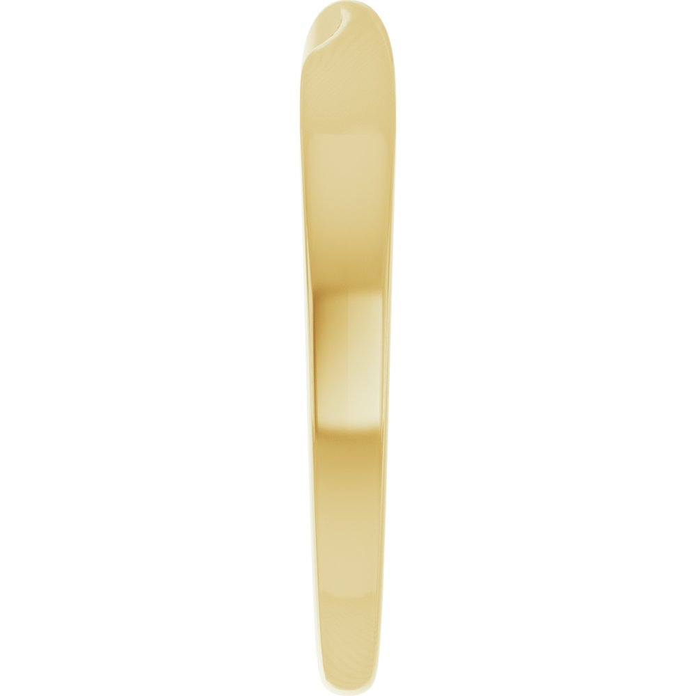 14K Yellow 3 mm Stackable Twisted Ring