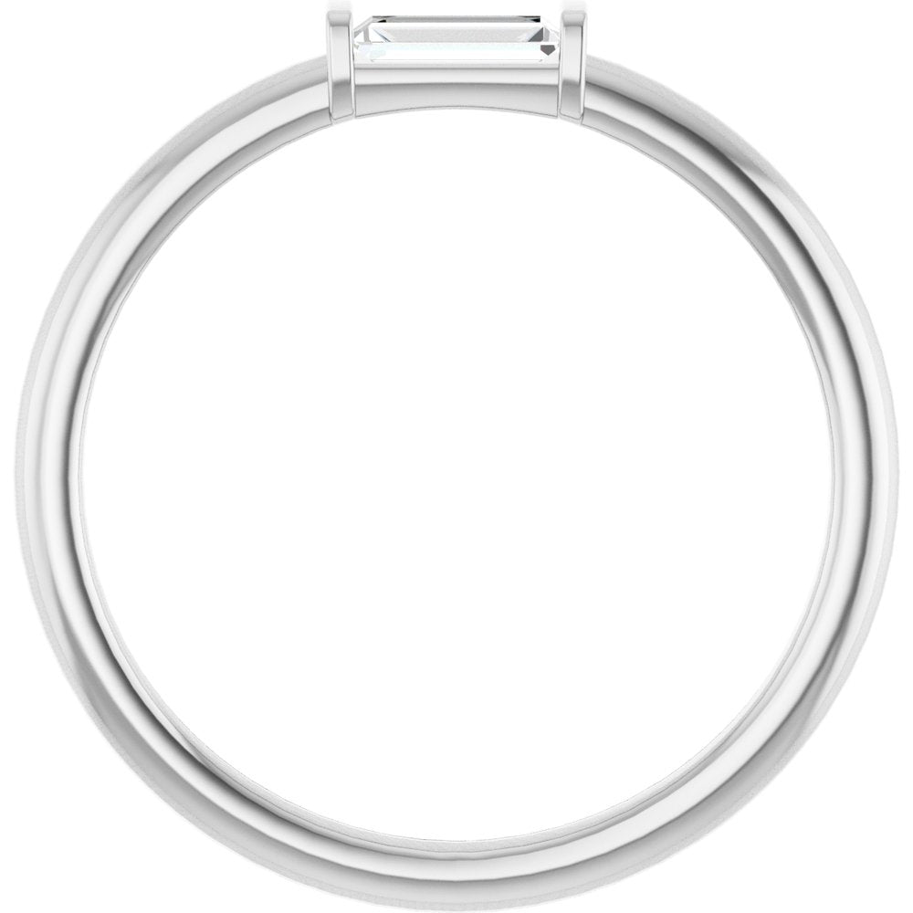 14K White Gold 1/6 CTW Natural Diamond Stackable Ring